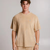 Panda Terry T-shirt - Light Brown