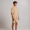 Panda Terry T-shirt - Light Brown