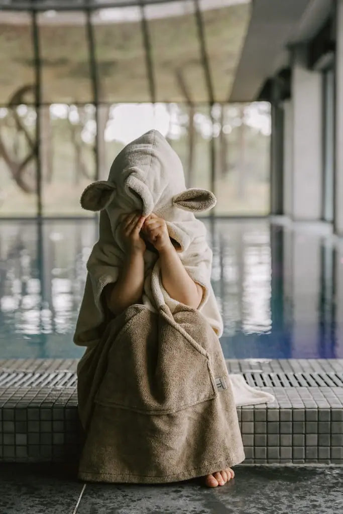 Surfsheep Kids Bath Poncho - Beige