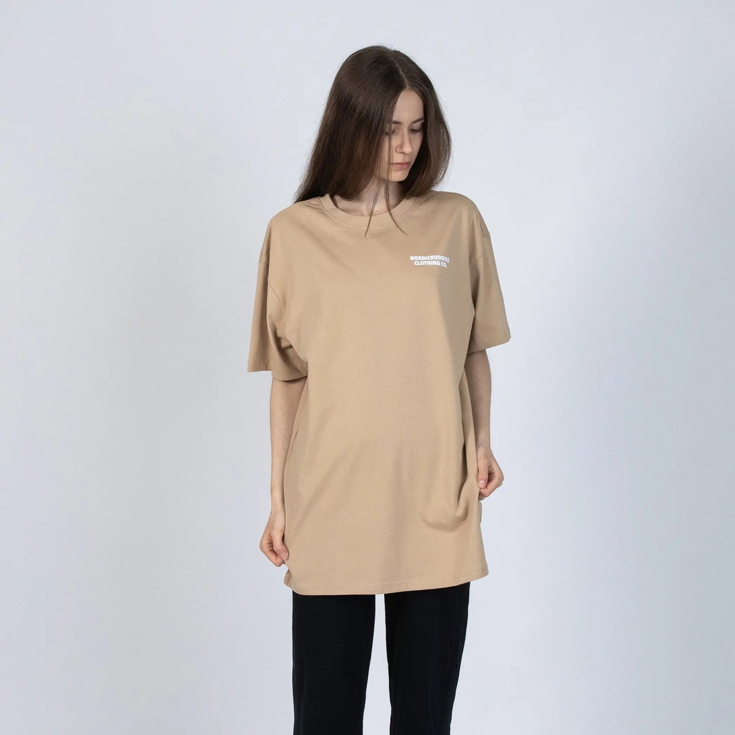 Organic Cotton Premium T-Shirt Sniff - Beige Temper T-Shirt