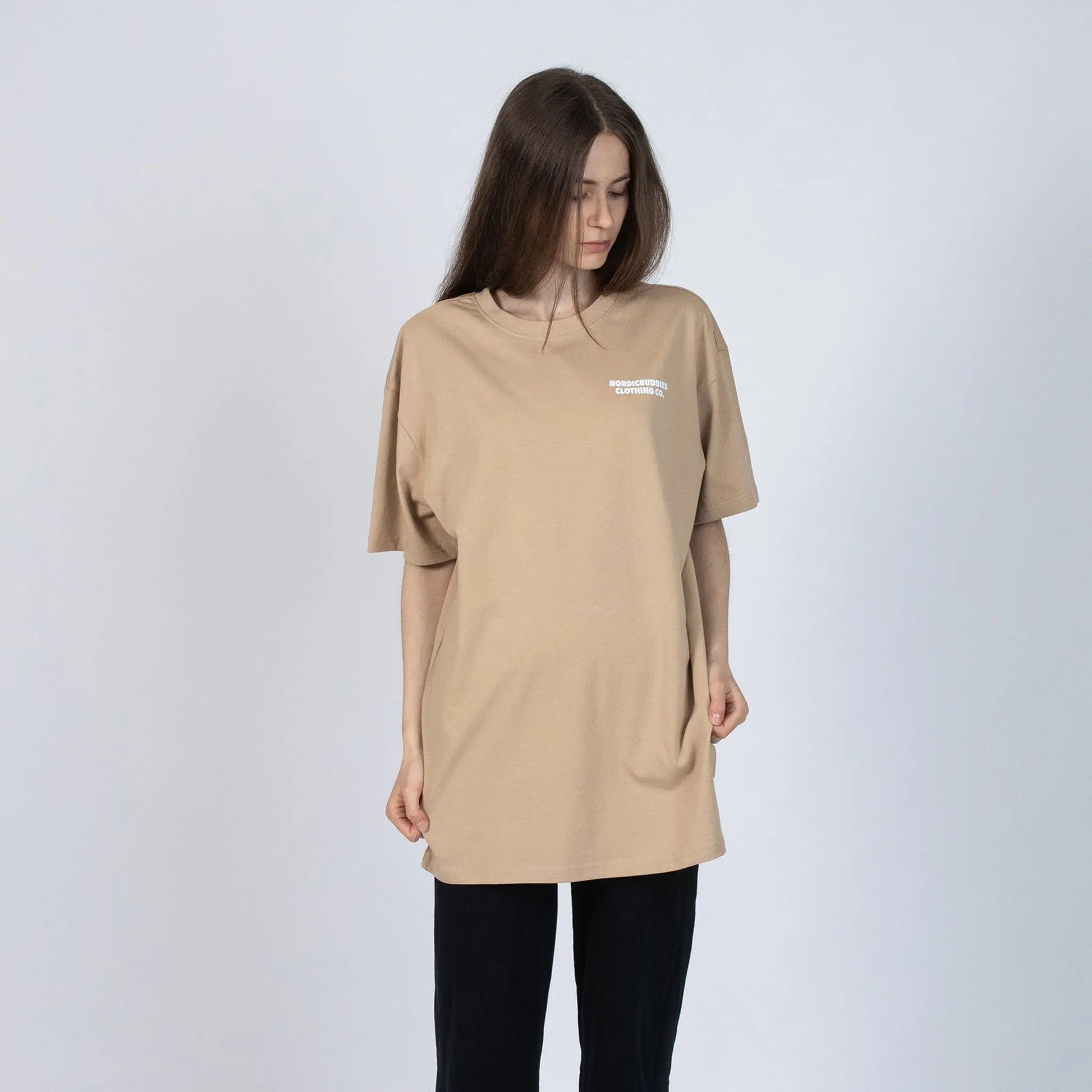 Organic Cotton Premium T-Shirt Sniff - Beige Temper T-Shirt