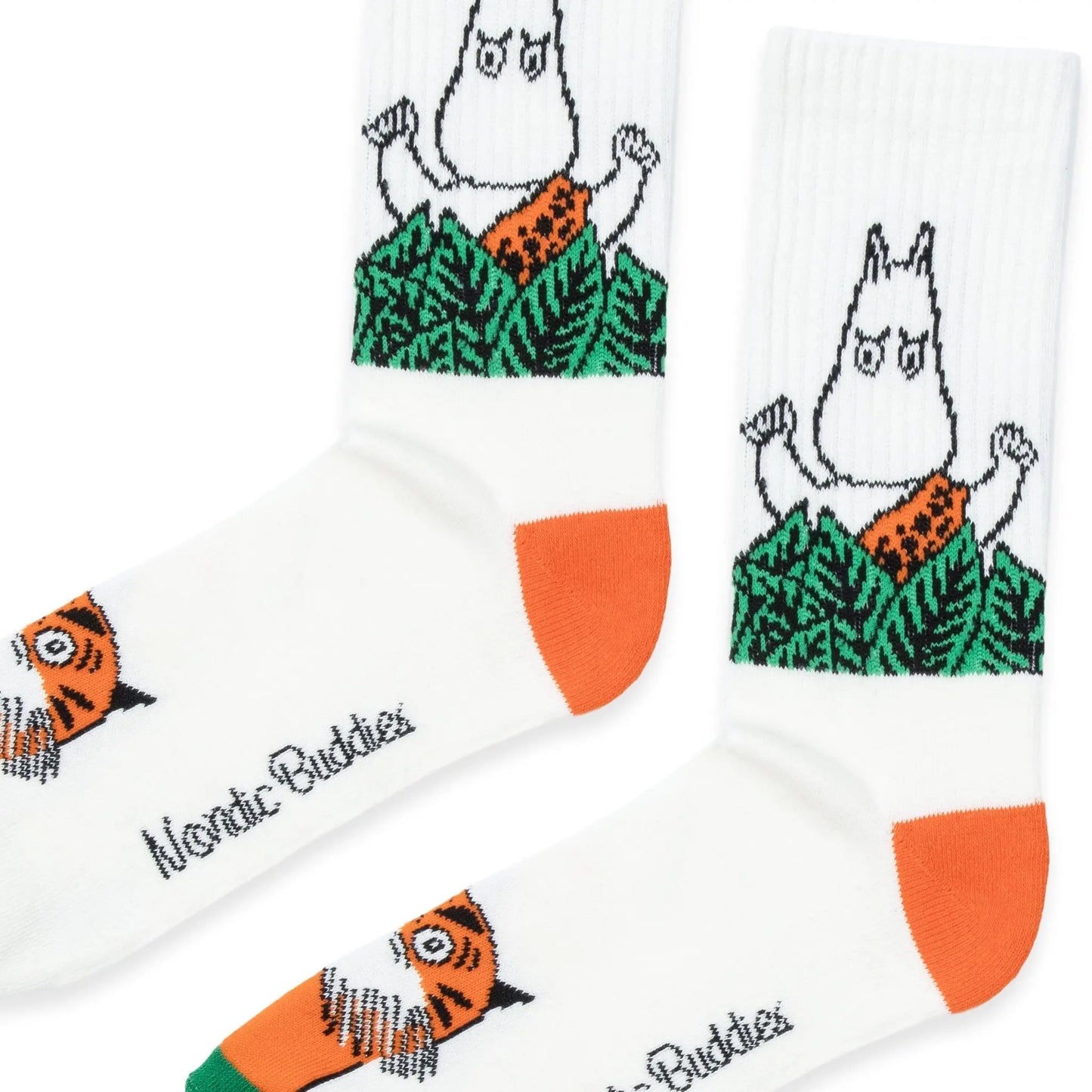 Moomin Jungle Men's Retro Socks - White