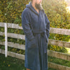 Unisex Hooded Bathrobe - Cotton Terry