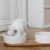 Vuku Ceramic Double Buffet - White 