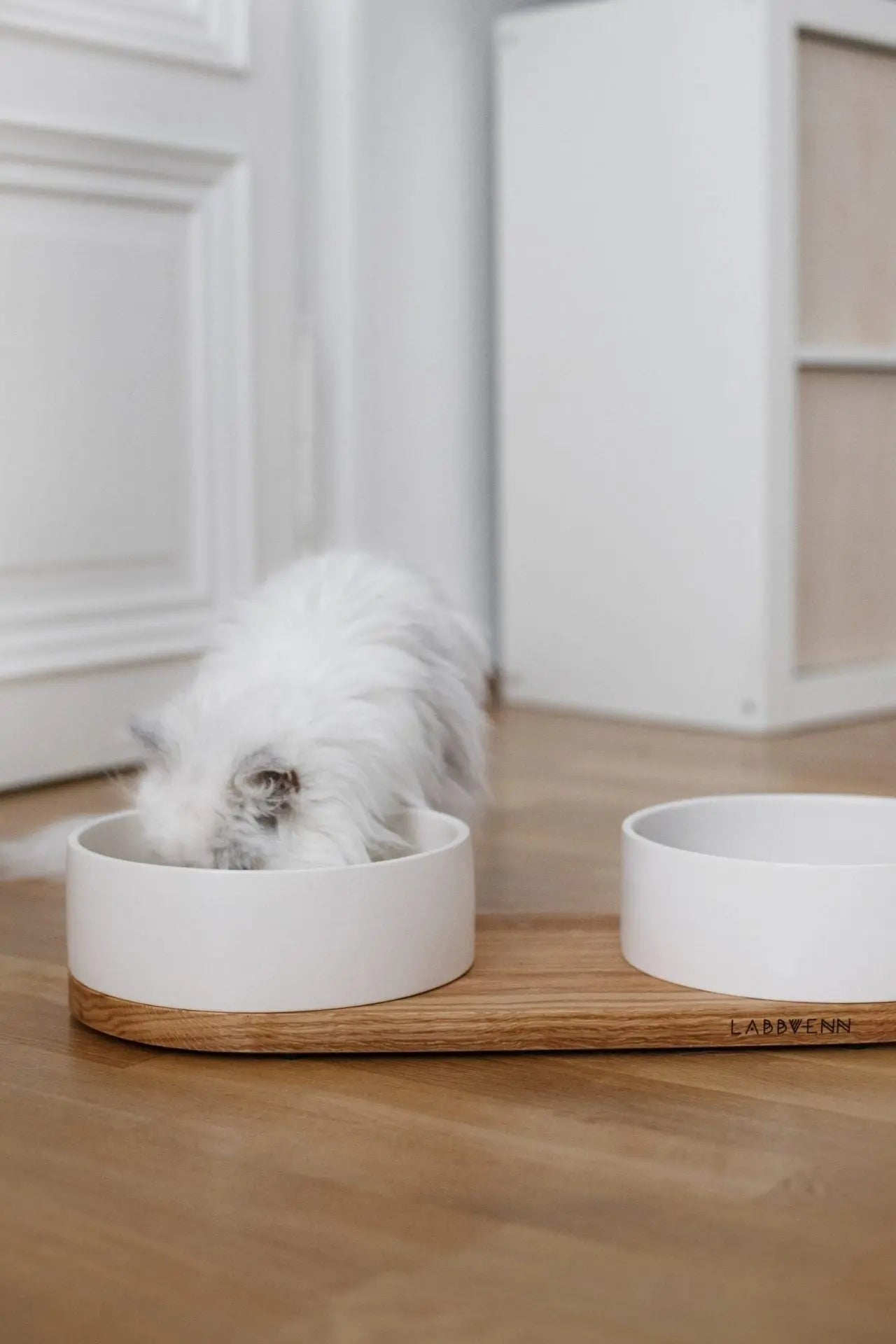 Vuku Ceramic Double Buffet - White 