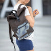 Waterproof Rolltop Backpack - Orange Pattern