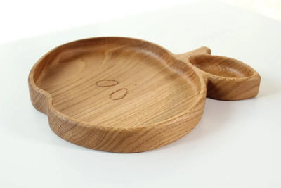Wooden Plate For Kids - Apple