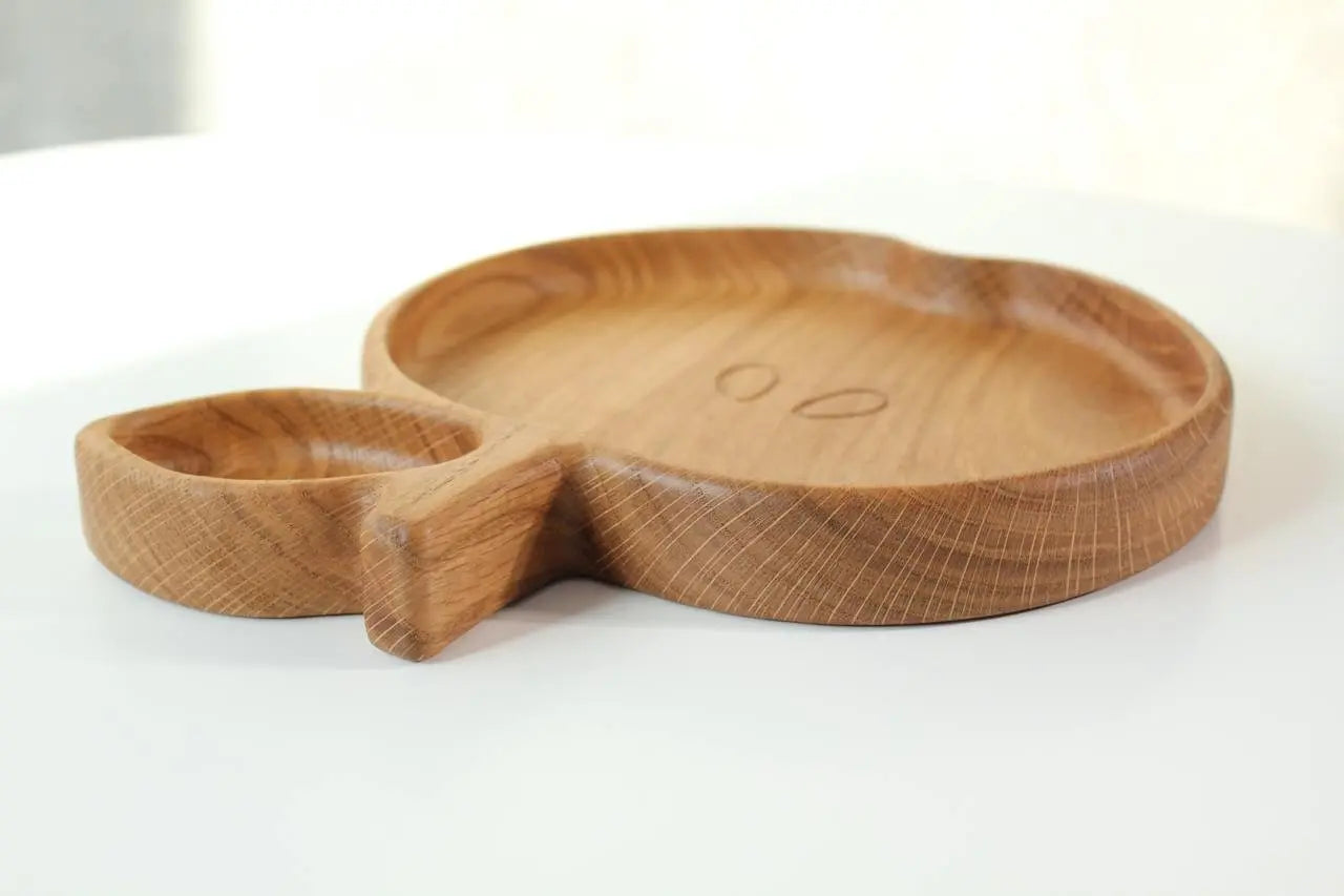 Wooden Plate For Kids - Apple