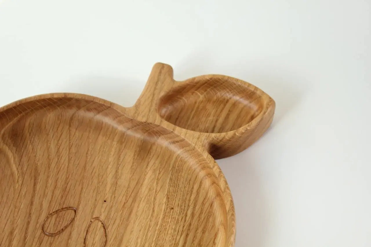 Wooden Plate For Kids - Apple