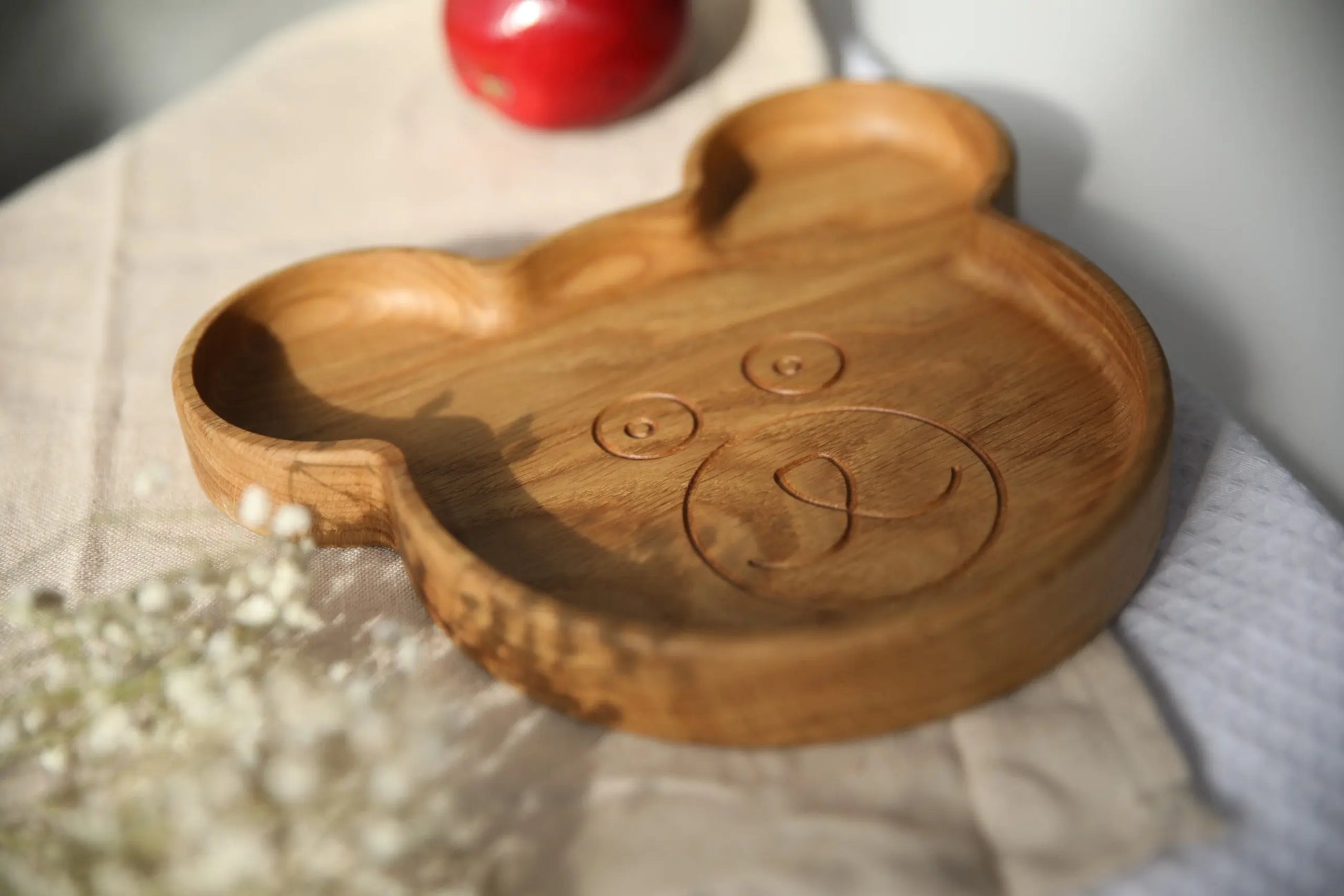 Wooden Plate For Kids - Bear