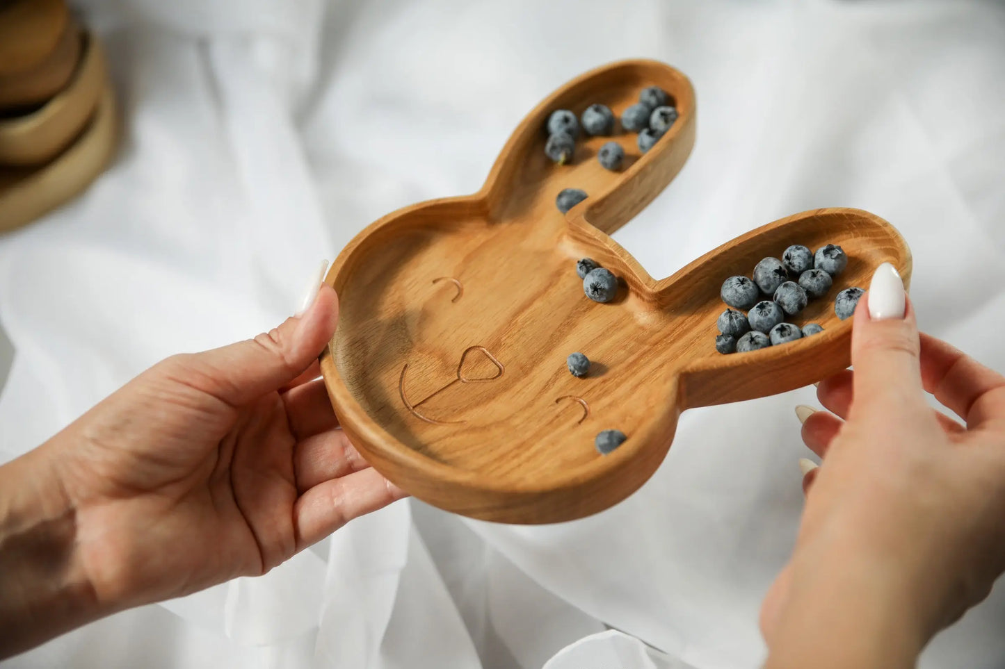 Wooden Plate For Kids - Bunny