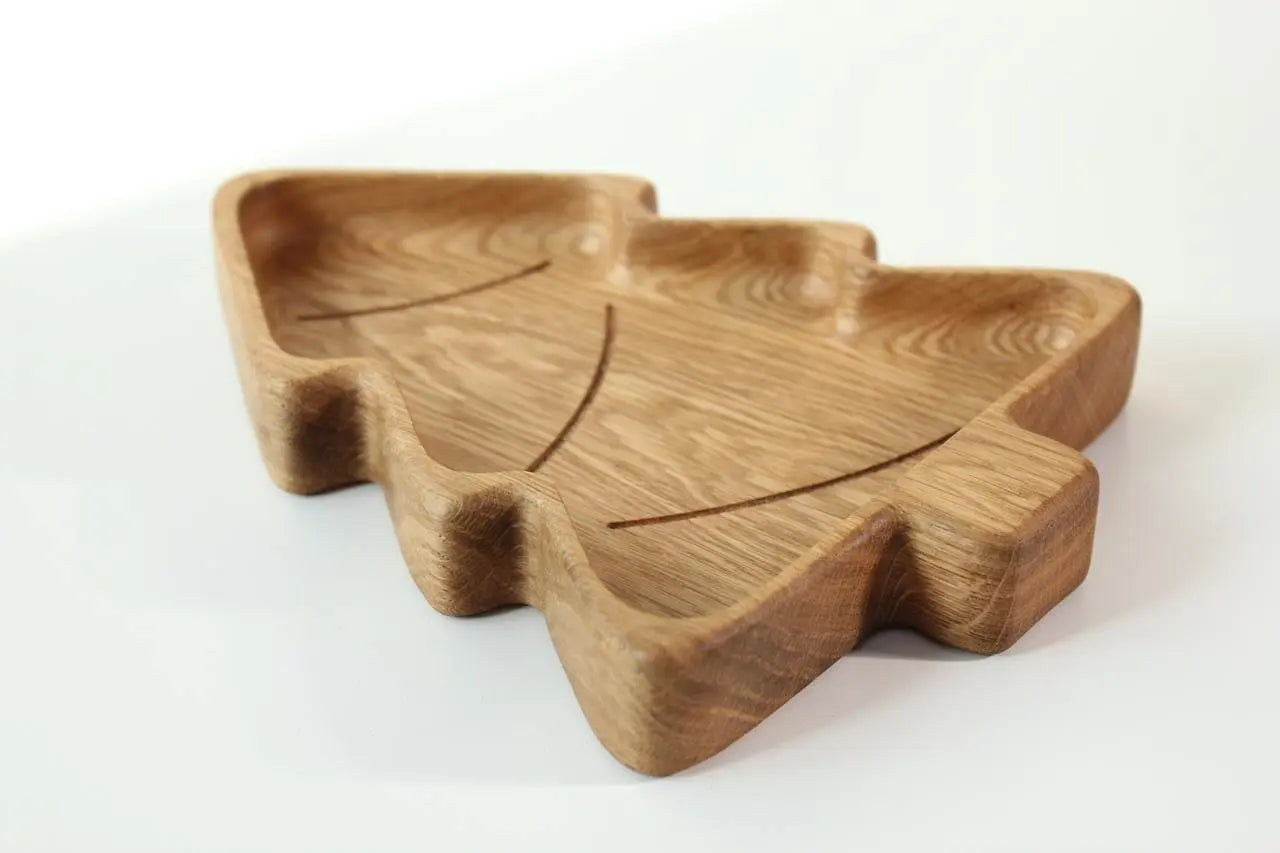 Wooden Plate For Kids - Christmas Tree