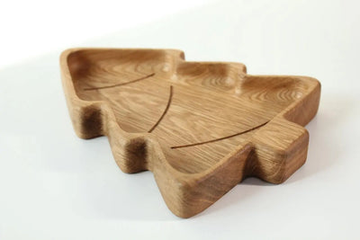 Wooden Plate For Kids - Christmas Tree