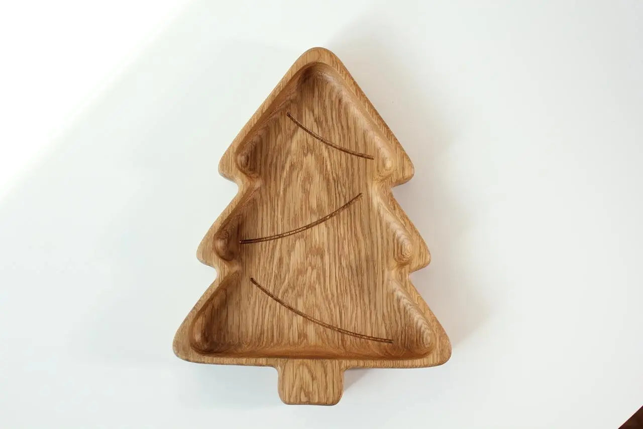 Wooden Plate For Kids - Christmas Tree