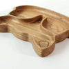 Wooden Plate For Kids - Fox With 2 Sectors