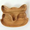 Wooden Plate For Kids - Fox With 2 Sectors