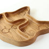 Wooden Plate For Kids - Corgi With 2 Sectors
