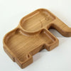 Wooden Plate For Kids - Elephant With 2 Sectors