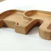 Wooden Plate For Kids - Elephant With 2 Sectors