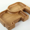 Wooden Plate For Kids - Elephant With 2 Sectors