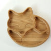 Wooden Plate For Kids - Fox With 3 Sectors