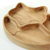 Wooden Plate For Kids - Fox With 3 Sectors