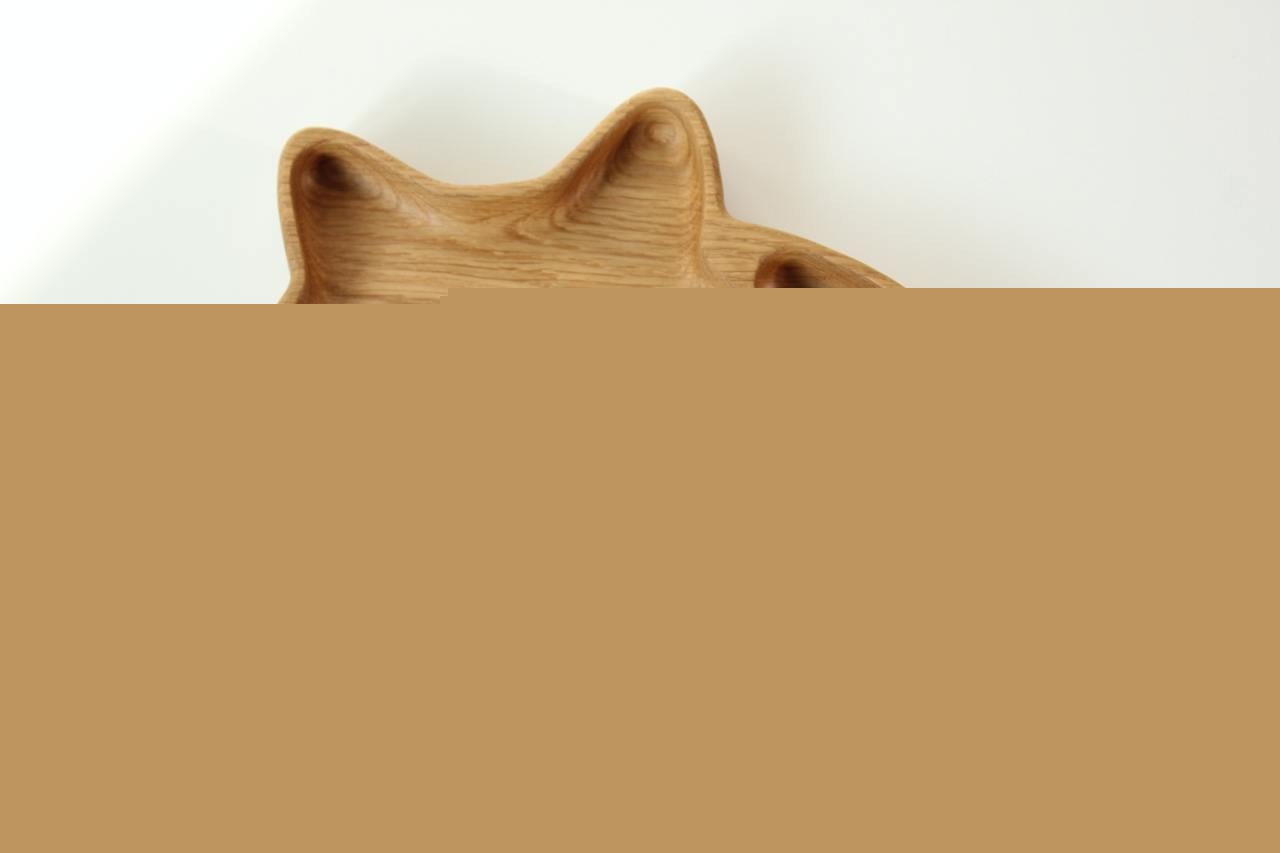 Wooden Plate For Kids - Fox With 3 Sectors