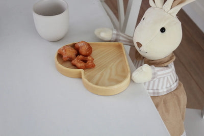 Wooden Plate For Kids - Heart