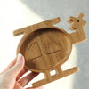 Wooden Plate For Kids - Helicopter