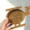 Wooden Plate For Kids - Helicopter