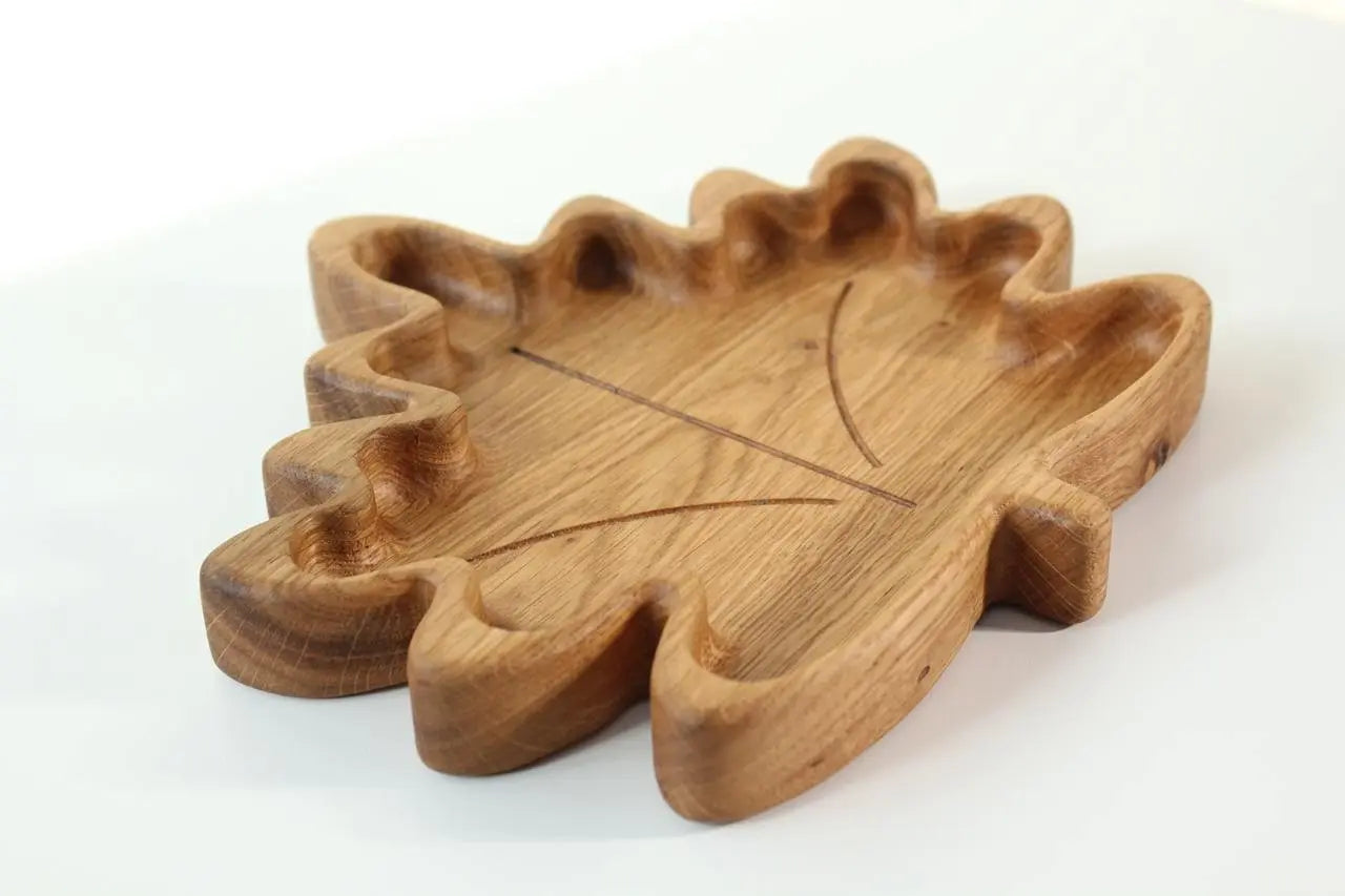 Wooden Plate For Kids - Maple Leaf