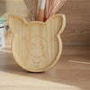 Wooden Plate For Kids - Pig