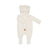 Eared Jumpsuit for Babies and Kids - Fuzzy Ecru